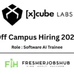 Graphic for a Software AI Trainee job opening in Hyderabad, showing a laptop with code and an AI icon.
