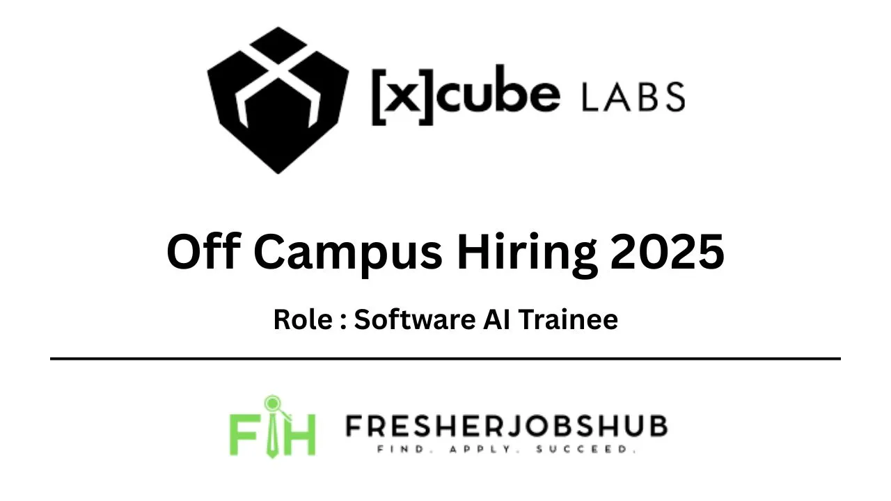 Graphic for a Software AI Trainee job opening in Hyderabad, showing a laptop with code and an AI icon.