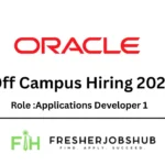 Visual job highlight for an entry-level Applications Developer role in India