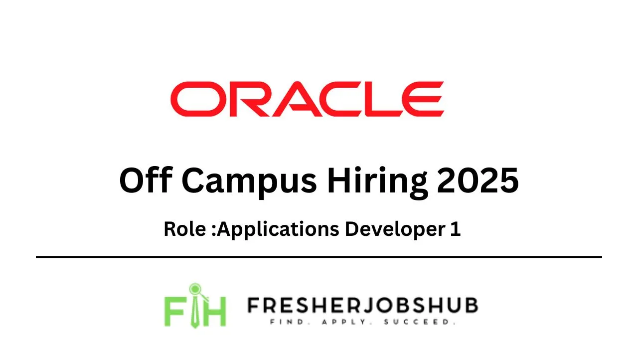 Visual job highlight for an entry-level Applications Developer role in India