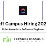 Job posting for a remote Associate Software Engineer role at Zowork, open to freshers and candidates with 0–2 years of experience in frontend or backend development.